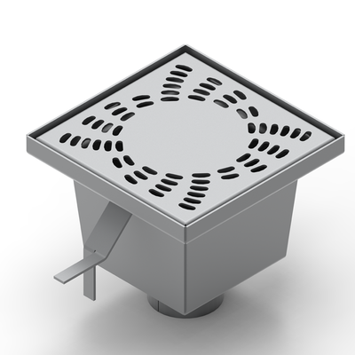  Stainless Steel Drain with Movable Cover - 150x150x100mm